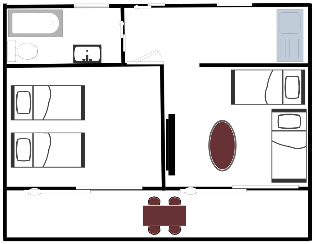 Floor plan of apartments 5-10